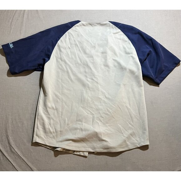 VTG 90'S PRO PLAYER NORTH CAROLINA‎ TAR HEELS GRAY BLUE BASEBALL BUTTON JERSEY L - Picture 8 of 13